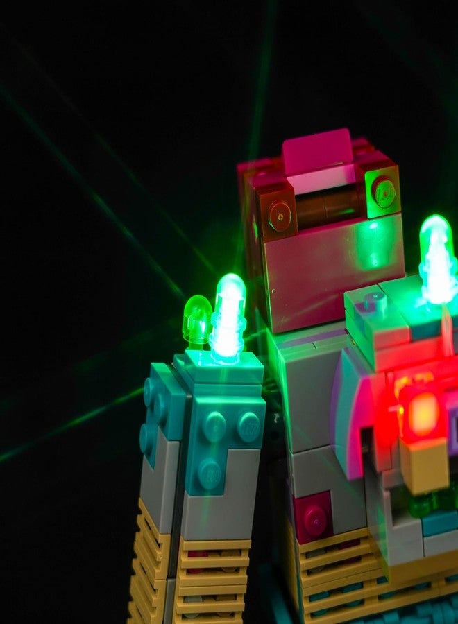 VONADO LED Light Kit for Lego Minecraft The Devourer Showdown 21257 (Lights Only, No Models) Creative Lighting Set Accessories Compatible with 21257 Minecraft Building Set, Green, Red - Image 5